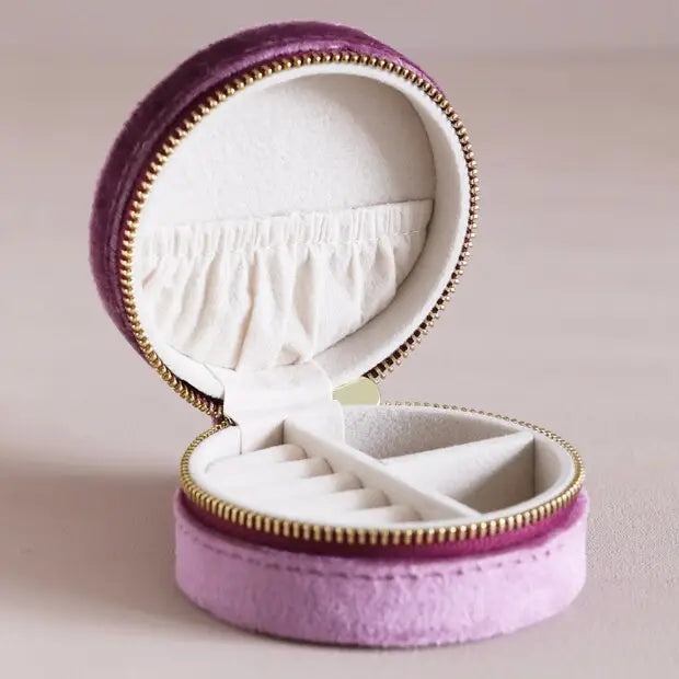 Velvet Round Mini Travel Case