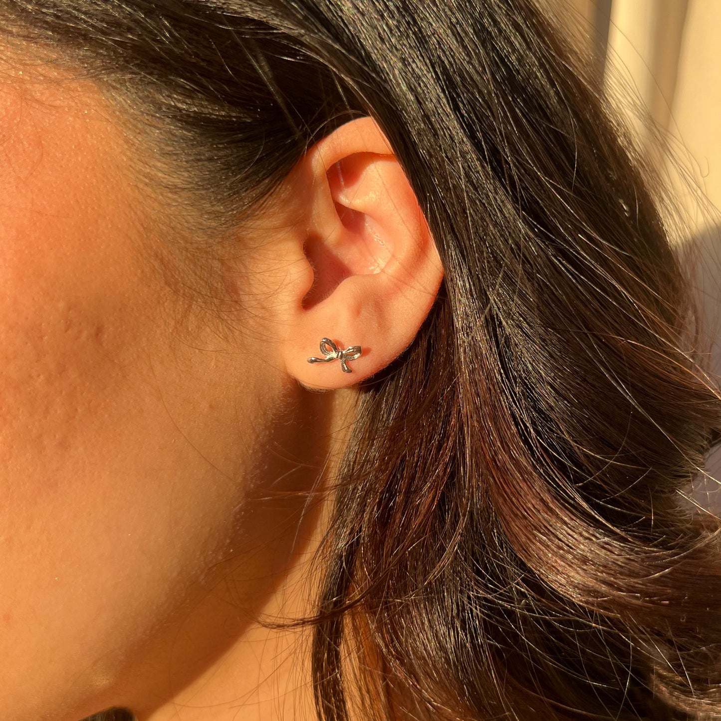 Dainty Bow Studs