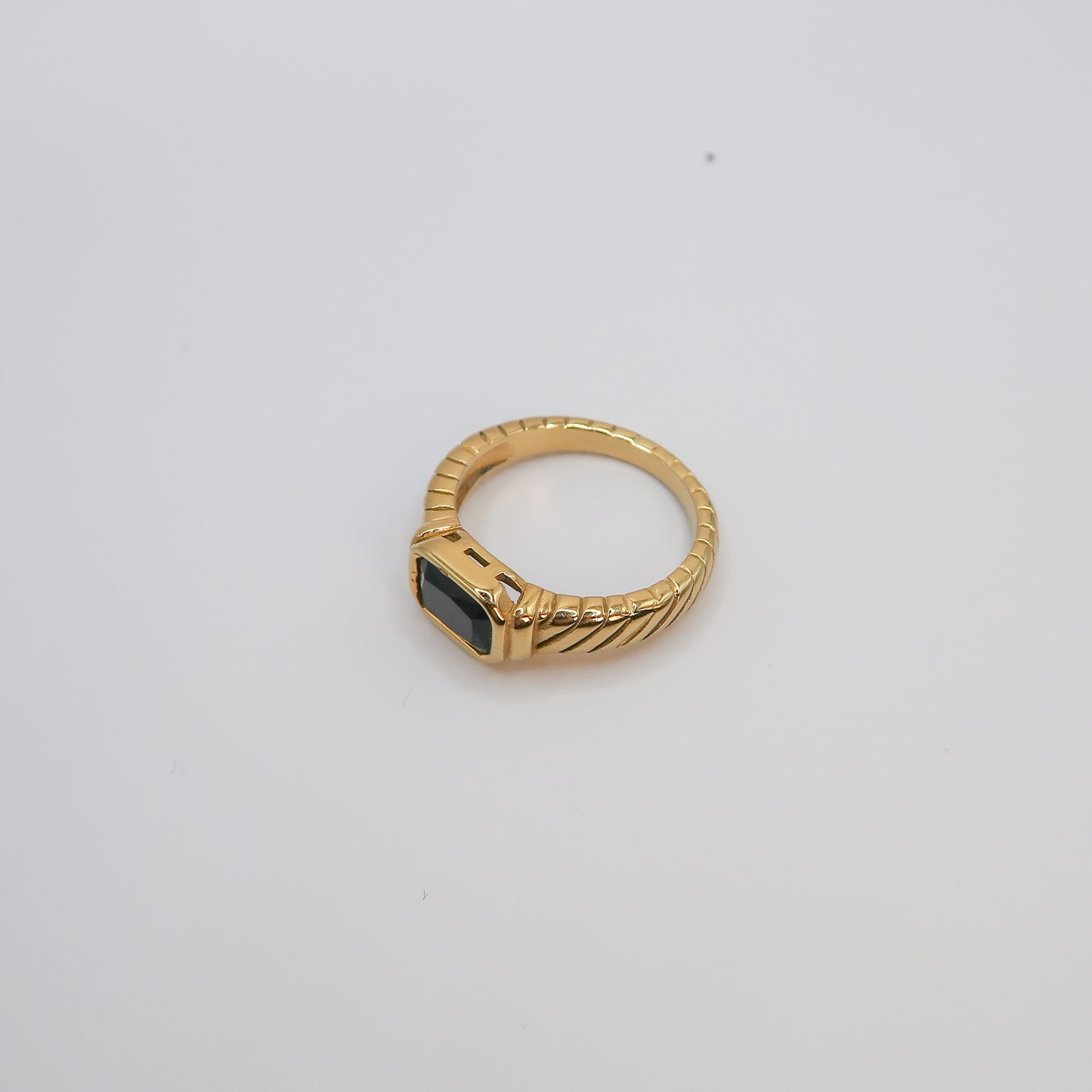 Black Stone Signet Ring