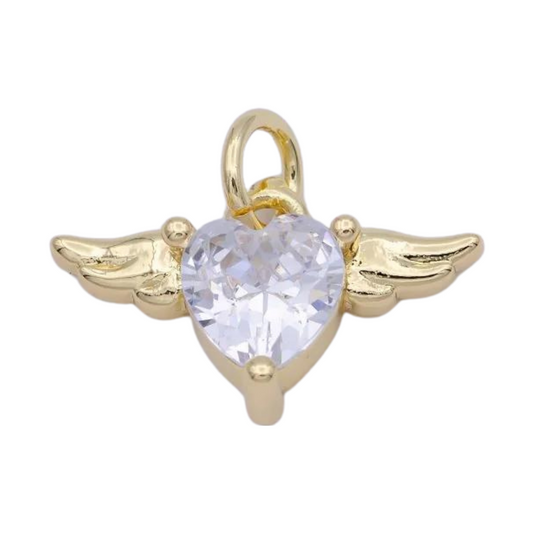 Leia Heart wings Charm