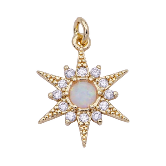 Opal Star Charm