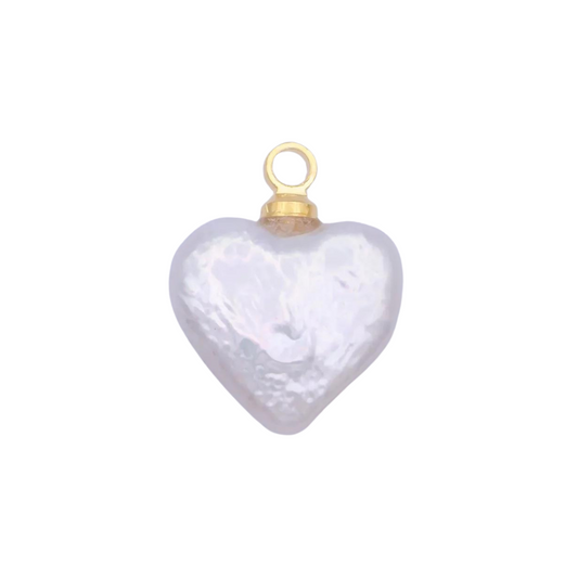 Freshwater Pearl Heart Charm