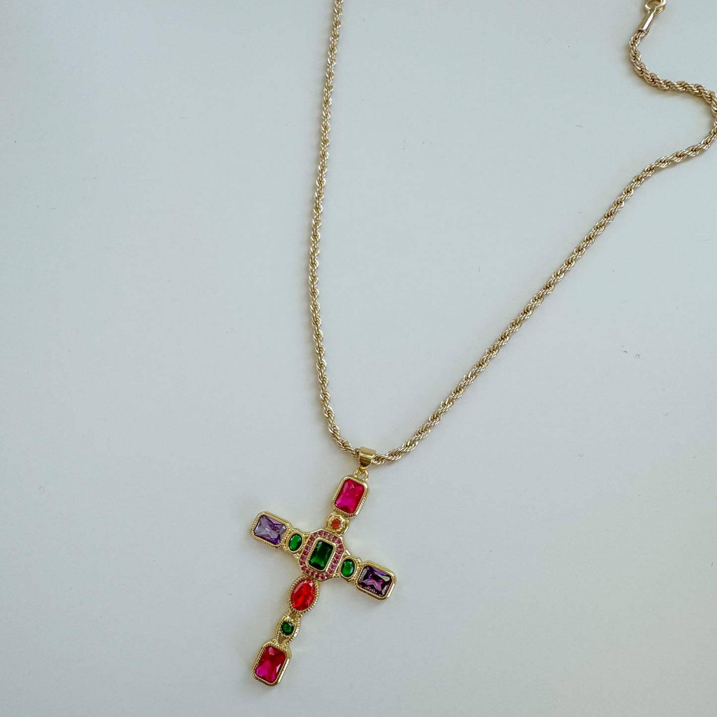 Zelena Cross Necklace